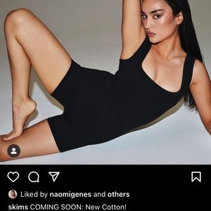 Rib Stretch Cotton Romper